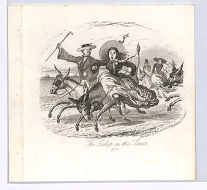 GB QV ILLUSTRATED LETTERSHEET Horses *GALLOP* CARICATURE Ex Newman BOOKLET XG168 - Picture 1 of 20