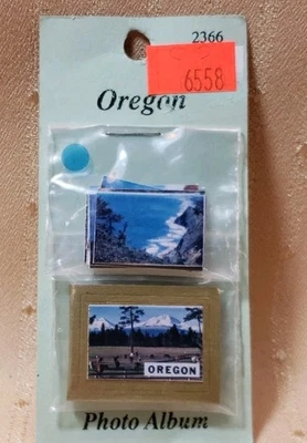 PHOTO ALBUM WITH ASSORTED PICTURES FROM OREGON FOR MINIATURE DOLLHOUSE  - Image 1 of 4