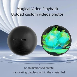 Bola de memoria personalizable video lámpara de vidrio pantalla de píxeles esférica regalo Bf Gf mascota - Imagen 1 de 8