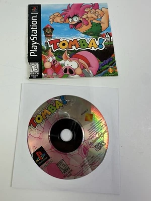 ¡Tomba! PS1 Disco y Manual Solo Probado Funcionando Sony PlayStation 1 Juego Clásico Foto 1 de 4
