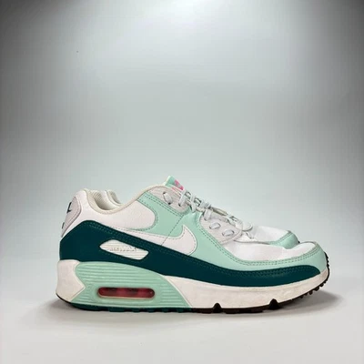 Nike Air Max 90 LTR Green White Lace Up Sneakers Shoes DV3607-104 Youth Size 6.5 - Image 1 of 4