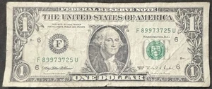 1995 Atlanta $1 FU Bill Double Pair 7’s & 9’s Fancy Numbers Block 6 Fancy Note - Picture 1 of 2