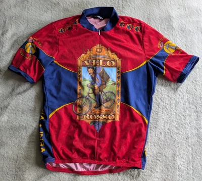 Camiseta deportiva de ciclismo PEARL IZUMI Velo Rosso para hombre grande L roja azul bicicleta Foto 1 de 4