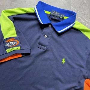 Polo Ralph Lauren US Open 2015 Polo Tennis T-Shirt Color Block Size XL Men's - Picture 1 of 6