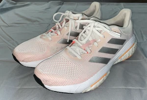 Adidas Scarpe Donna Solar Glide 9.5, Core Bianco/Argento Met./Arancione Flash Chiaro - Foto 1 di 14
