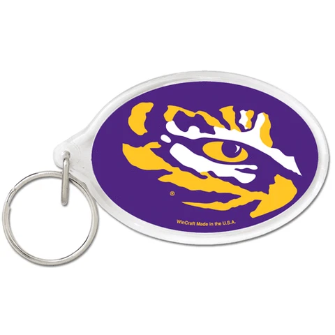 LSU TIGERS TIGER EYE WINCRAFT ACRYLIC KEY RING BRAND NEW FREE SHIPPING Cover