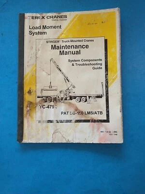 Manual de mantenimiento de taller de grúa montada en camión Terex Stinger Tc 4792 Foto 1 de 4