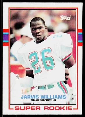 Jarvis Williams, 1989 Topps, #291, Miami Dolphins, Football Card - Image 1 of 2