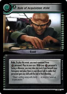 Star Trek CCG 2E Promo Rule of Acquisition #144 FOIL 0D3 - Bild 1 von 1