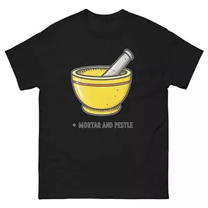 Mortar and Pestle Kitchen Home Cooking Culinary Utensil T-Shirt - Picture 1 of 13