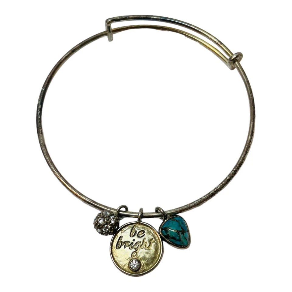 Brazalete brazalete Silpada de plata de ley 925 Be Bright B3212 8 pulgadas Foto 1 de 4