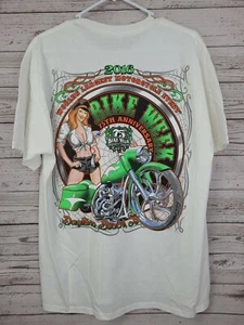 2016 Bike Week Daytona Beach Florida 75th Anniversary T-Shirt Size Large NWT - Picture 1 of 12