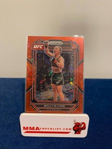 2023 Panini UFC Prizm Molly McCann Red Disco Rookie /99 No. 114