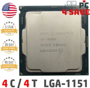 7th Gen Intel Core i5-7600K CPU 3.8 GHz (Turbo 4.2 GHz) 4-Core 6M LGA-1151 SR32V - Picture 1 of 1