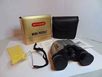 New Sunagor 18 x 21 Mini Pocket Compact Binoculars - Image 1 of 2