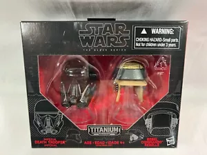 Star Wars Titanium Series Helmets 06 Death Trooper/Rebel Commando NEW/UNSEALED - Picture 1 of 2
