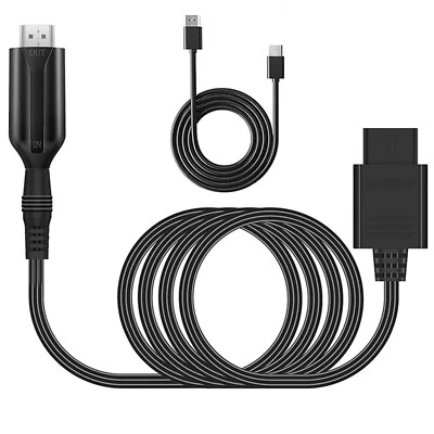 1m For N64 To HDMI Converter Adapter 1080p HD Cable For Nintendo 64/NGC/SNES - Image 1 of 4