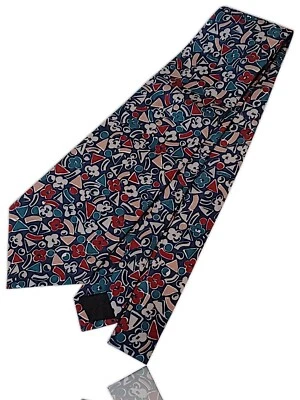 Vtg Botany 500 Polyester Necktie, 55" X 3.75", Multicolor Abstract Art Deco. 2.0 - Image 1 of 4