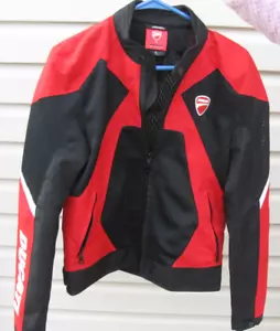 DUCATI Spidi on Track corse T203 windproof black/red/white sz Small Jacket New - Picture 1 of 6