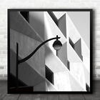 Architecture Building City Urban Patterns Cubism Lamppost Square Wall Art Print