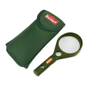 SCOUT Kinderlupe -Kinder Lupe Vergrößerungsglas - Kompass + Neopren Gürteltasche - Bild 1 von 4