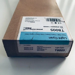 2026 Epson Ultrachrome PRO Ink T8005 Light Cyan SC-P20000 / 10000 C13T800500 - Photo 1/3