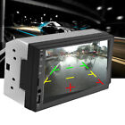 US 7" Double DIN Car MP5 Player Bluetooth FM Radio Mirror Link Reversing Video