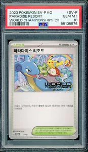 Pokemon KOREAN Paradise Resort World Championships 2023 SV-P PSA 10 GEM MINT - Picture 1 of 2
