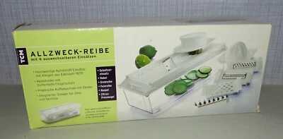 TCM Allzweck-Reibe - 6 auswechselbare Einsätze & Auffangbehälter - Bild 1 von 4