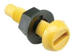 DBG 3/4" Bolt & Nut Number Plate Fixing - Yellow Nylon - Pack of 100 - Picture 1 of 1
