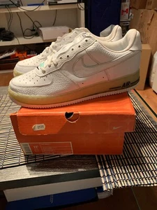 Vintage 2005 Nike Air Force One White Ice Cube Blue Size 11.5 306353-113 Authen - Picture 1 of 10