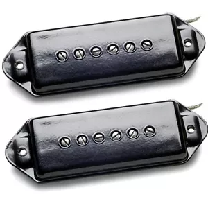 Seymour Duncan Set orecchio collo e ponte per cani antichità P-90 nero P90 NUOVO spedizione gratuita - Foto 1 di 2