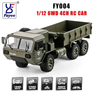 FAYEE FY004 1/12 RC Pickup Truck 2.4G 6WD Off-Road 70M Distance Climbing Vehicle - Photo 1/4