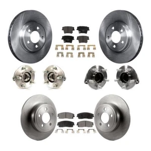 For Dodge Charger Chrysler 300 Front Rear Hub Bearing Brake Rotor Pad KBB-110343 - Picture 1 of 20