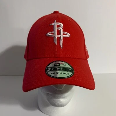 Gorra New Era 39Thirty NBA Houston Rockets ajuste elástico gorra roja grande/X-grande Foto 1 de 4