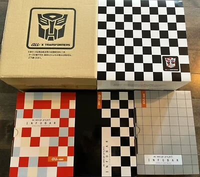 Takara Tomy Transformer Infobar OPTIMUS PRIME AU Kddi Nishikigoi Cell Phone SET - Image 1 of 4