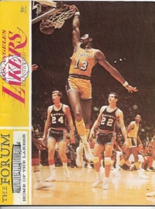 3/9/69 L. A. Lakers vs Bullets Program Wilt Chamberlain Cover -Monroe Unseld - Picture 1 of 6