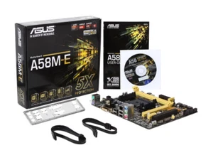 ASUS A58M-E Rev. 1.00 AMD A58 Socket FM2+ mATX Motherboard - Picture 1 of 6