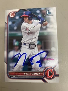 Nate Furman Card 2022 Cleveland Guardians Team Card - Picture 1 of 1