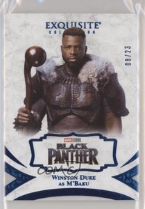 2021 Upper Deck Marvel Black Diamond Blue 8/23 Winston Duke M'Baku as #49 0f1g