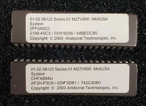 Aristocrat MK6 Slot Machine System Chip Set 01.02.08 U2 & U3 - Picture 1 of 1