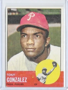 Tony Gonzalez Philadelphia Phillies 1963 Topps MLB Baseball #32 - Picture 1 of 2