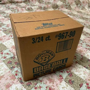 1990 Bowman Baseball 3 Box Rack Case Factory Sealed!!!!! - Picture 1 of 4