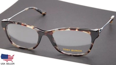 NEW Tory Burch TY 2063 1559 PORCHINI TORTOISE EYEGLASSES GLASSES 53-18-135 B37mm - Image 1 of 4