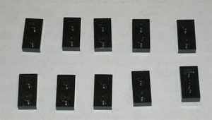 LEGO NEU 1x2 schwarze Platte (10X) 302326 Stein 3023 - Bild 1 von 1