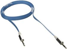 Poppstar 3,5mm płaski kabel audio jack 1m niebieski do telefonu komórkowego / smartfona / tabletu