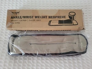 1-LB Pair Adjustable Ankle/Wrist Weights, Neoprene, Hook & Loop Fastening - Picture 1 of 2