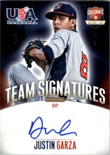 2014 USA Baseball Collegiate National Team Signatures #18 Justin Garza/399