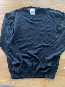 Kangol Crew Neck Long Sleeve Jumper - Black - XL - Picture 1 of 5