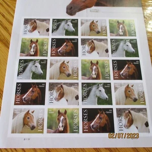 USPS Briefmarken Pferde FOREVER Briefmarken mit 20 nagelneuen postfrischen - Bild 1 von 3
